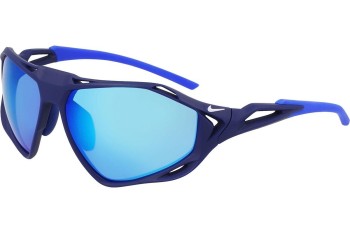 Okulary przeciwsłoneczne Nike IF1120X 492 Prostokątne Niebieskie Okulary przeciwsłoneczne Nike IF1120X 492 Prostokątne Niebieskie