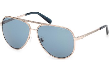 Okulary przeciwsłoneczne Guess GU00209 33V Pilotki (Aviator) Złote