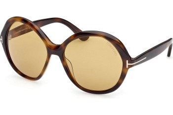 Okulary przeciwsłoneczne Tom Ford Annabelle 02 FT1282 52E Okrągłe Havana Okulary przeciwsłoneczne Tom Ford Annabelle 02 FT1282 52E Okrągłe Havana