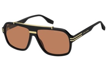Okulary przeciwsłoneczne Marc Jacobs MARC840/S 8LZ/W7 Kwadratowe Czarne Okulary przeciwsłoneczne Marc Jacobs MARC840/S 8LZ/W7 Kwadratowe Czarne