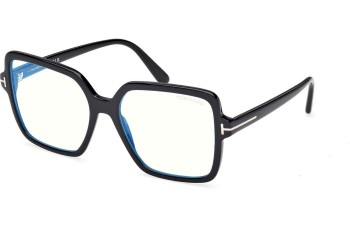 Okulary korekcyjne Tom Ford FT6063-B 001 Kwadratowe Czarne