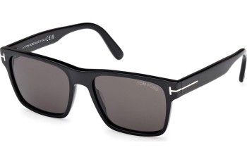 Okulary przeciwsłoneczne Tom Ford Calder FT1205 01A Kwadratowe Czarne