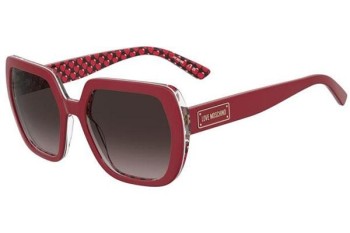 Okulary przeciwsłoneczne Love Moschino MOL082/S SSC/HA Kocie oczy Czerwone Okulary przeciwsłoneczne Love Moschino MOL082/S SSC/HA Kocie oczy Czerwone