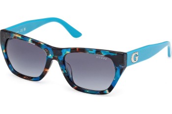 Okulary przeciwsłoneczne Guess GU00203-H 87P Kocie oczy Niebieskie