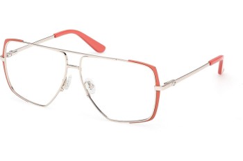 Okulary korekcyjne Guess GU50248 043 Kocie oczy Pomarańczowe