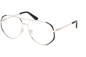 Okulary korekcyjne Guess GU50247 002 Pilotki (Aviator) Czarne
