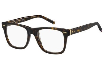 Okulary korekcyjne Tommy Hilfiger TH85 086 Kwadratowe Havana Okulary korekcyjne Tommy Hilfiger TH85 086 Kwadratowe Havana