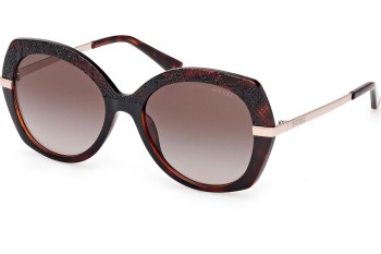 Okulary przeciwsłoneczne Guess GU00215 52F Kocie oczy Havana