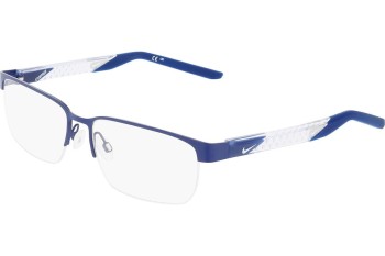 Okulary korekcyjne Nike 8184 412 Prostokątne Niebieskie Okulary korekcyjne Nike 8184 412 Prostokątne Niebieskie
