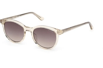 Okulary przeciwsłoneczne Guess GU00235 57F Okrągłe Brązowe
