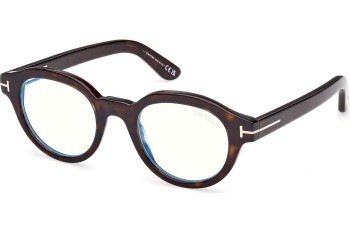 Okulary korekcyjne Tom Ford FT6037-B 052 Okrągłe Havana