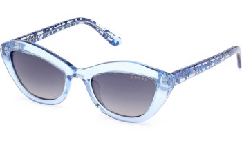 Okulary przeciwsłoneczne Guess GU00229 92W Kocie oczy Niebieskie