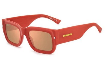 Okulary przeciwsłoneczne Dsquared2 D20089/S/SE 1N5/0J Kwadratowe Czerwone Okulary przeciwsłoneczne Dsquared2 D20089/S/SE 1N5/0J Kwadratowe Czerwone