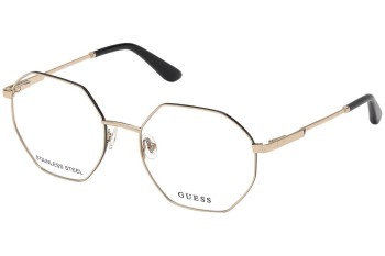 Okulary korekcyjne Guess GU2849 032 Kwadratowe Złote