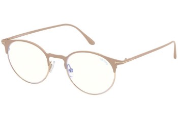 Okulary korekcyjne Tom Ford FT5548-B 083 Okrągłe Złote