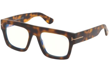 Okulary korekcyjne Tom Ford FT5634-B 056 Flat Top Havana