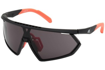 Okulary przeciwsłoneczne Adidas Sport SP0001 02A Pojedyncze | Shield Czarne