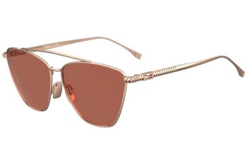 Zonnebril Fendi FF0438/S DDB/4S Polarized Cat Eye Goud