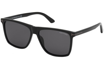 Okulary przeciwsłoneczne Tom Ford FT0832-N 01A Kwadratowe Czarne