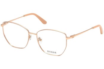 Okulary korekcyjne Guess GU2825 028 Kwadratowe Złote