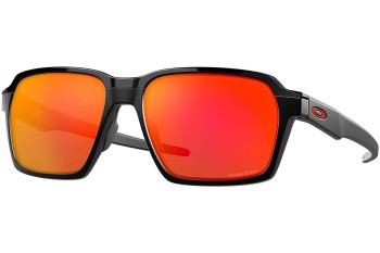 Okulary przeciwsłoneczne Oakley Parlay OO4143-03 Prostokątne Czarne