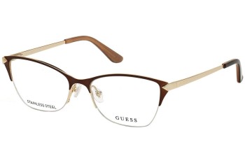 Okulary korekcyjne Guess GU2777 049 Prostokątne Brązowe