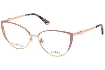 Okulary korekcyjne Guess GU2813 058 Kocie oczy Złote