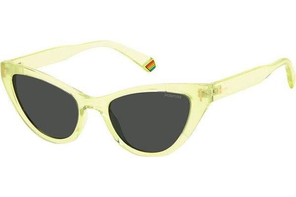 Okulary przeciwsłoneczne Polaroid PLD6174/S 40G/M9 Polarized Kocie oczy Żółte