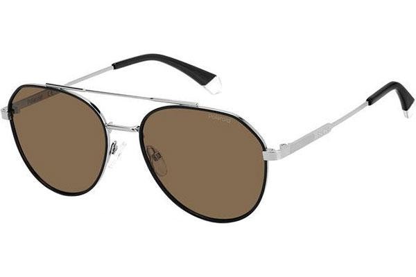 Okulary przeciwsłoneczne Polaroid PLD4119/S/X 85K/SP Polarized Pilotki (Aviator) Srebrne