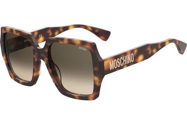Okulary przeciwsłoneczne Moschino MOS127/S 05L/9K Kwadratowe Havana