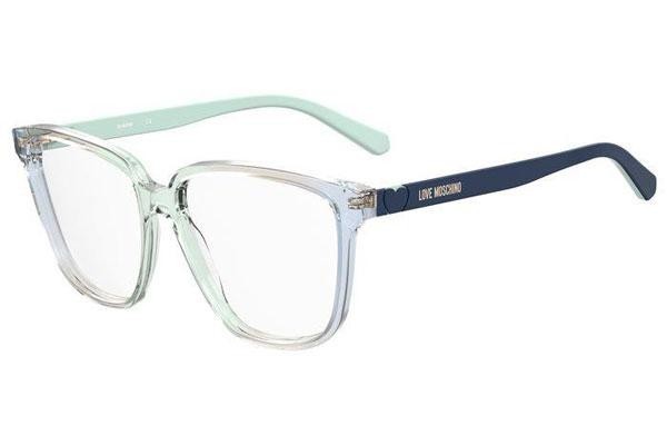 Okulary korekcyjne Love Moschino MOL583 Z90 Kwadratowe Niebieskie