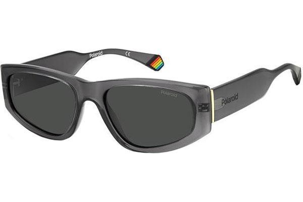 Okulary przeciwsłoneczne Polaroid PLD6169/S KB7/M9 Polarized Kocie oczy Szare