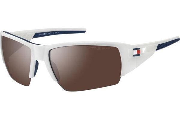 Okulary przeciwsłoneczne Tommy Hilfiger TH1910/S 6HT/TI Prostokątne Białe