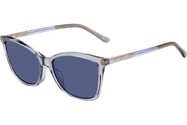 Okulary przeciwsłoneczne Jimmy Choo BA/G/S KB7/KU Kocie oczy Szare