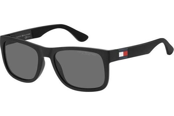 Okulary przeciwsłoneczne Tommy Hilfiger TH1556/S 003/M9 Prostokątne Czarne