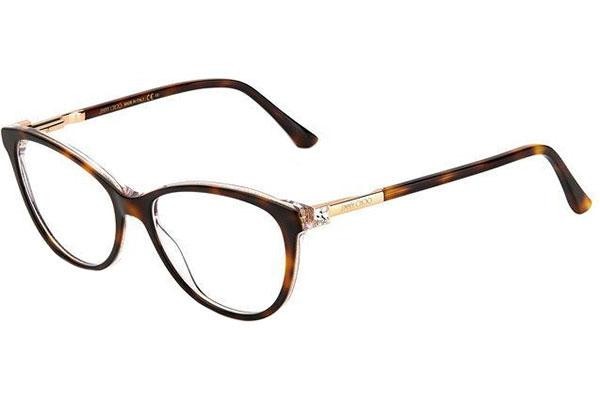 Okulary korekcyjne Jimmy Choo JC287 DXH Kocie oczy Havana