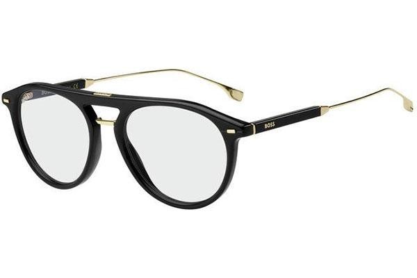 Okulary korekcyjne BOSS BOSS1358/BB 807/G6 blue-light [non-prescription] Pilotki (Aviator) Czarne