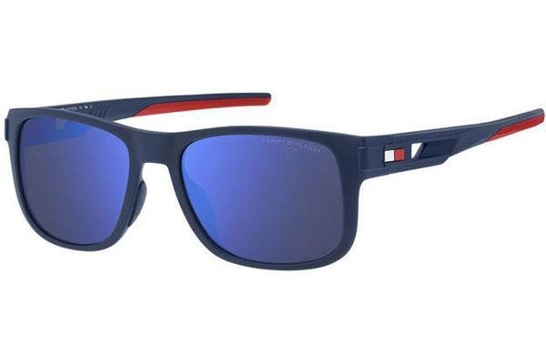 Okulary przeciwsłoneczne Tommy Hilfiger TH1913/S FLL/ZS Kwadratowe Niebieskie