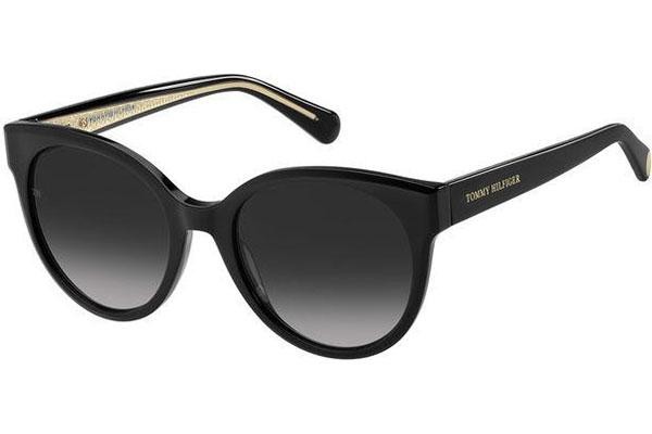 Okulary przeciwsłoneczne Tommy Hilfiger TH1885/S 807/9O Okrągłe Czarne