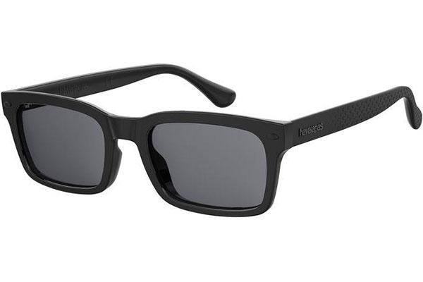 Okulary przeciwsłoneczne Havaianas CAETANO 807/IR Prostokątne Czarne