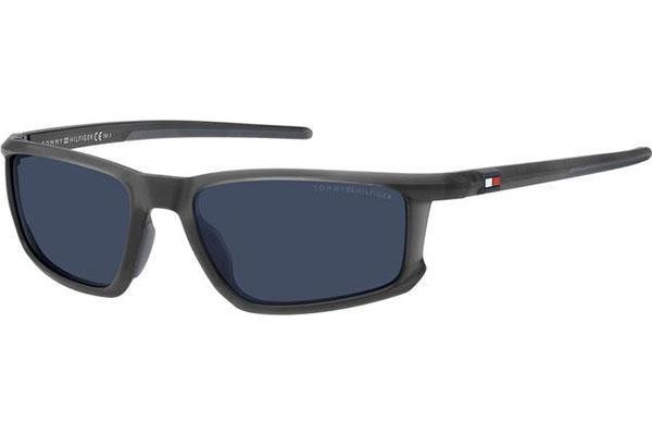 Okulary przeciwsłoneczne Tommy Hilfiger TH1914/S FRE/KU Prostokątne Szare