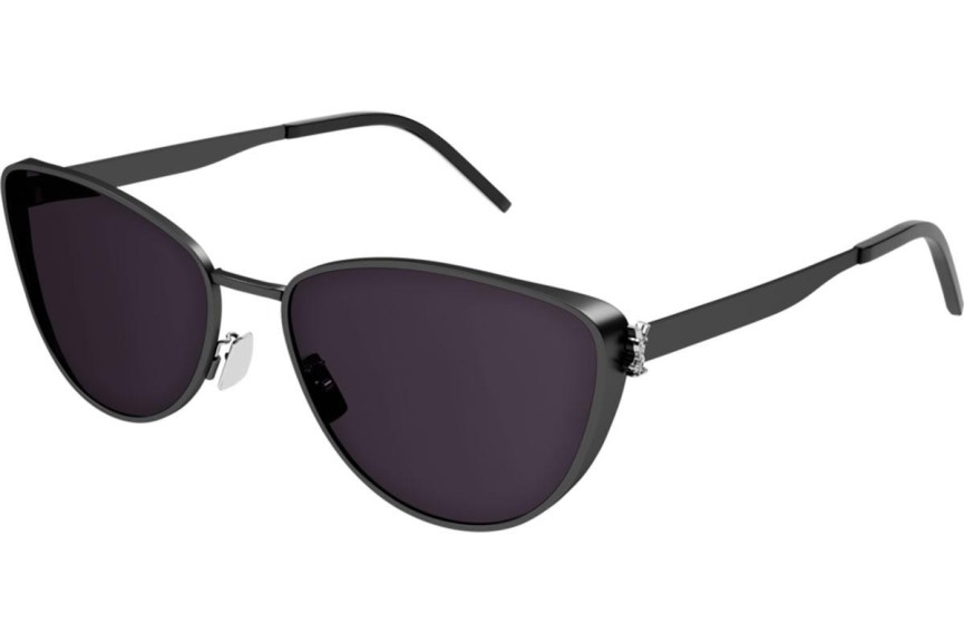 Okulary przeciwsłoneczne Saint Laurent SLM90 001 Kocie oczy Czarne
