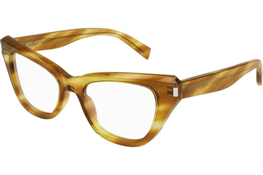 Okulary korekcyjne Saint Laurent SL472 003 Kocie oczy Havana