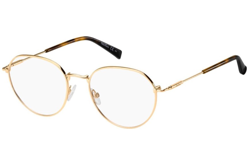 Okulary korekcyjne Max Mara MM1369 DDB Okrągłe Złote