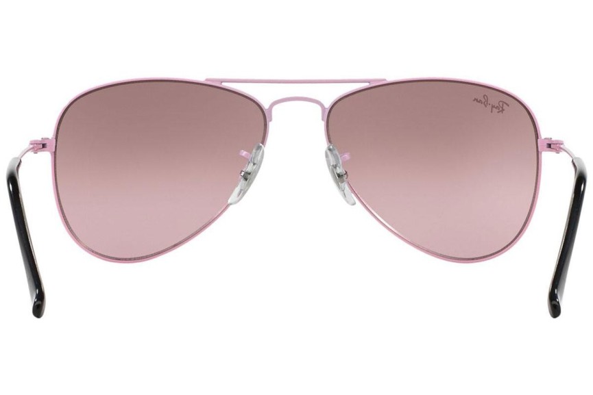 Okulary przeciwsłoneczne Ray-Ban Junior Aviator Junior RJ9506S 211/7E Pilotki (Aviator) Różowe