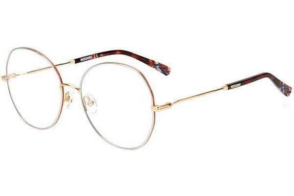 Okulary korekcyjne Missoni MIS0016 TNG Okrągłe Złote