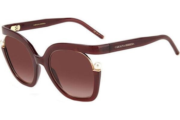 Okulary przeciwsłoneczne Carolina Herrera CH0003/S LHF/3X Okrągłe Czerwone