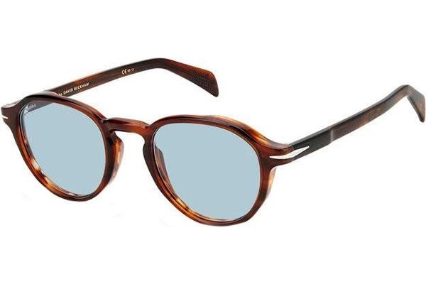 Okulary przeciwsłoneczne David Beckham DB7078/S EX4/QZ Okrągłe Havana