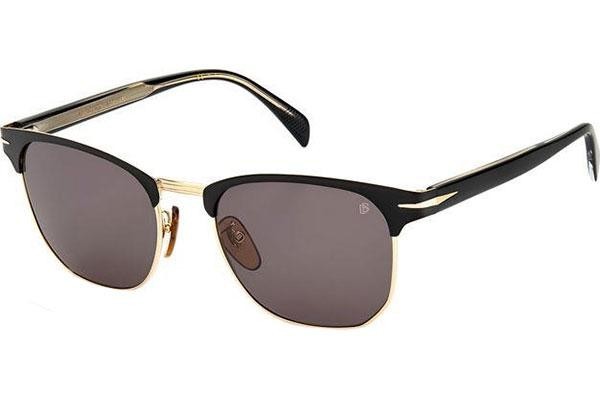 Okulary przeciwsłoneczne David Beckham DB7057/F/S I46/IR Browline Czarne