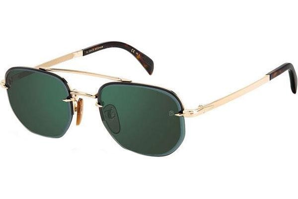 Okulary przeciwsłoneczne David Beckham DB1078/S 06J/MT Prostokątne Złote